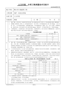 全套分项工程质量技术交底卡