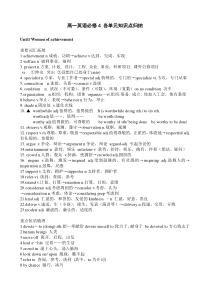 高一英语必修4知识点总结