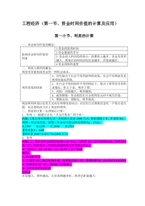 2017年一级建造师建设工程经济梅世强考点要点总结