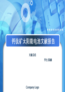 钙钛矿太阳能电池文献总结报告分析