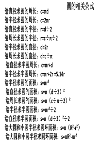 北师大版六年级数学上册期中复习