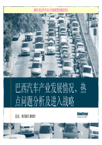 5巴西汽车产业发展情况、热点问题分析及进入战略