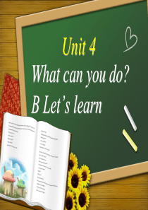 新PEP五年级上册英语Unit4B-Lets-learn精美课件