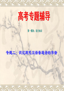 【语文】2010届高考二轮专题复习课件二(下)：字音练习