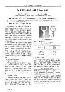 汽车起动机齿轮拨叉失效分析