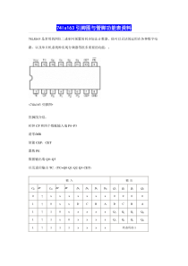 74ls163引脚图与管脚功能表资料