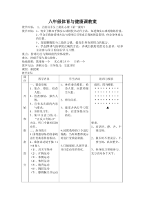 八年级体育与健康课教案(实心球1)