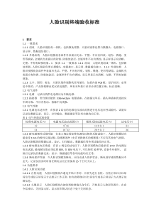 人脸识别终端验收标准201612