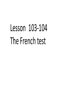 新概念第一册Lesson103-104课件分析解析