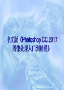 中文版Photoshop-CC-2017图像处理入门到精通第13章-滤镜基础