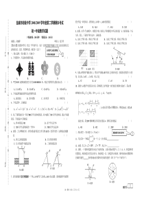 初一数学下册期末复习试卷