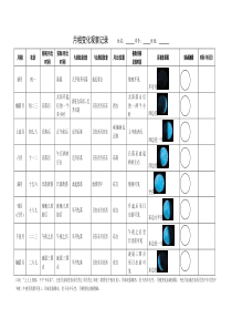 月相变化观察记录