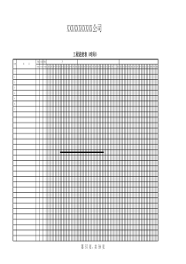 工程施工进度表模板