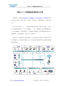 漳州工厂厂房视频监控系统设计方案