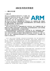 arm技术发展现状XXXX