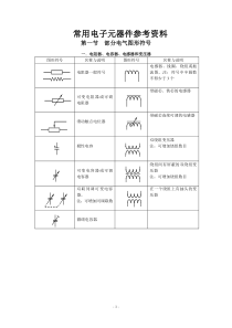 常用电路符号大全