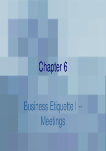 西方礼仪Chapter-6-meeting-etiquette