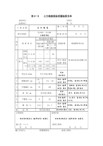 公路工程(施工)质量检验检测评定附表