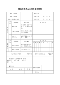 砂石路评定表