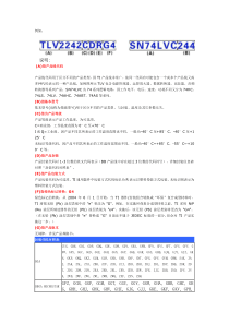 德州仪器(TI)-芯片的命名规则