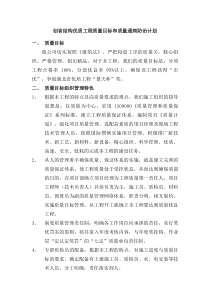 创省结构优质工程质量目标和质量通病防治计划