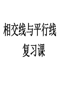 相交线与平行线复习课