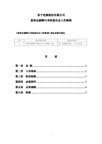 董事会薪酬与考核委员会工作细则-苏宁电器股份有限公司董事