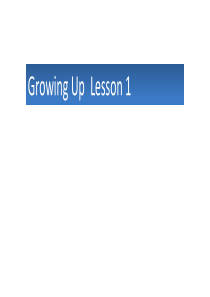 人教版小学五年级英语下册《Growing Up Lesson 1》图文