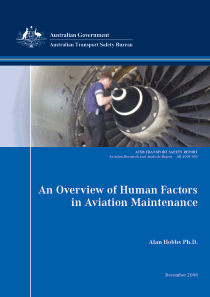 An Overview of Human Factor in Aviation Maintenanc