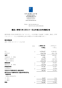 董事会谨公布星光集团有限公司(本公司)及各附属公...