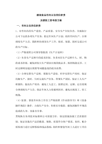 车间主任岗位职责及绩效考核方案