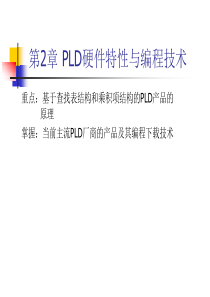 第二章 PLD硬件特性与编程技术