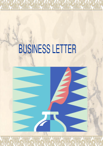 商务信函BUSINESS-LETTER分析