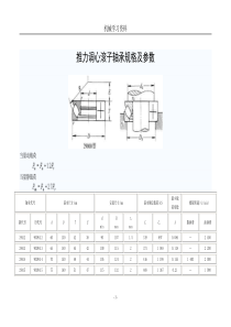 推力调心滚子轴承规格及参数