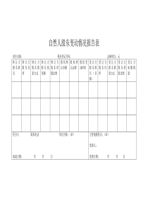 宁波地税自然人股东变动情况报告表(空白)