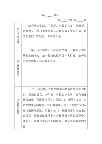 青岛版五年级数学下册单元备课