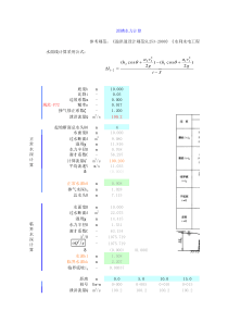 溢洪道水力计算(含水面线推算和消力池计算)