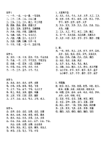 一上生字扩词