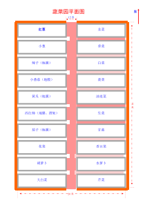 蔬菜园平面图