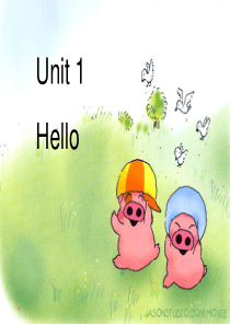 外研版一年级上册《Unit 1 Hello》ppt课件