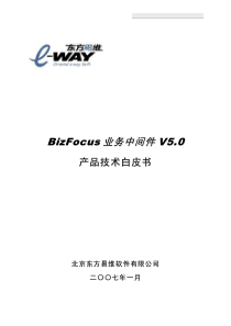 BizFocus业务中间件产品技术白皮书