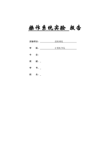 进程调度实验报告