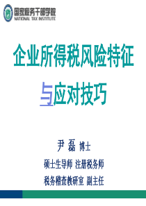 企业所得税风险特征和应对技巧