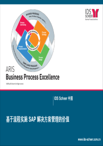 IDS流程实施+SAP+解决方案应用案例