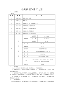 3检验批划分施工方案