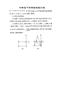 七年级下学期压轴题训练