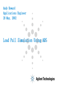 Load-Pull-Simulation-Using-ADS