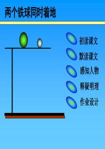 两个铁球同时着地