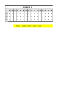 Excel简易排课系统(2018高中A版)m8节