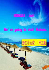 四上Module 8 unit1 We are going to visit Hainan.ppt